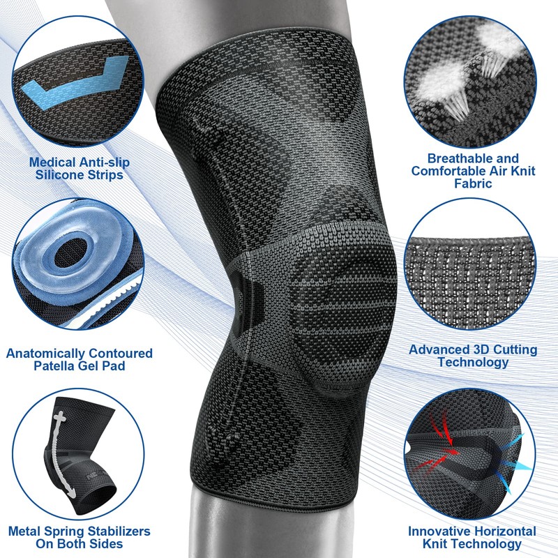 NEENCA Professional Knee Brace for Knee Pain, Compression Knee Sleeve