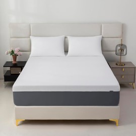 STONECREST Cooling Sheet Set, Breathable Bed Sheets for Hot Sleeper and Night Sweats, with Pillowcases (King, White, 3PCS No Flat Sheet)