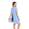 Deyeek Open Back Hospital Gown for Women Tear Away Short