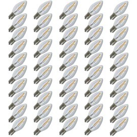 Industrial Performance LED/C7/CL 130V, Clear C7 LED Light Bulb (50 Pack)
