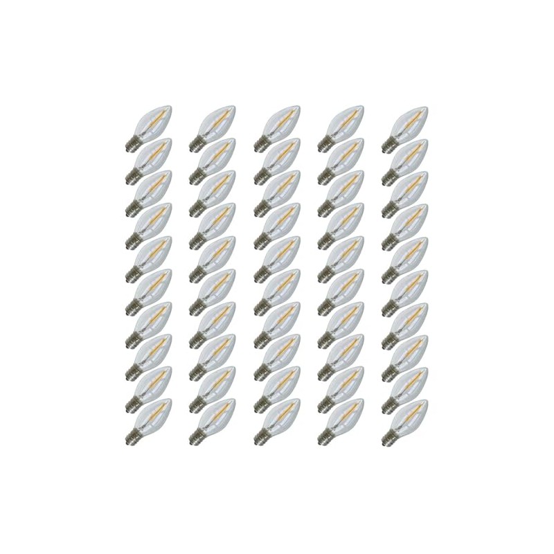 Industrial Performance LED/C7/CL 130V, Clear C7 LED Light Bulb (50