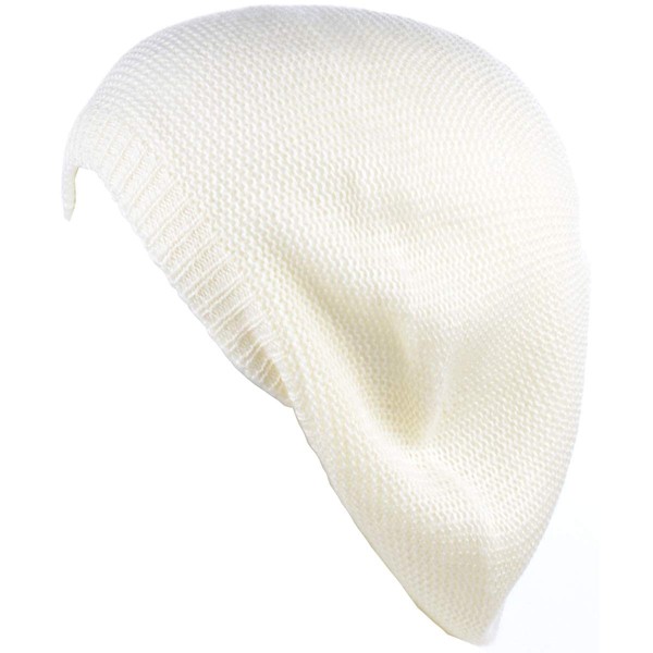 BYOS Chic French Style Lightweight Soft Slouchy Knit Beret Beanie