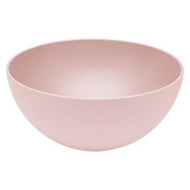 Magu Natural Design Bowl Pink with Salad Servers Diameter 30 cm Made from a Polymer Made of Natural Materials Bowl Set Salad Bowl