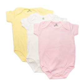 Sarnico Baby Bodysuits (6-9 Months) Baby Boys| Baby Girls| Unisex| 3 Pack| Cotton Short Sleeve Baby Vests UK Brand