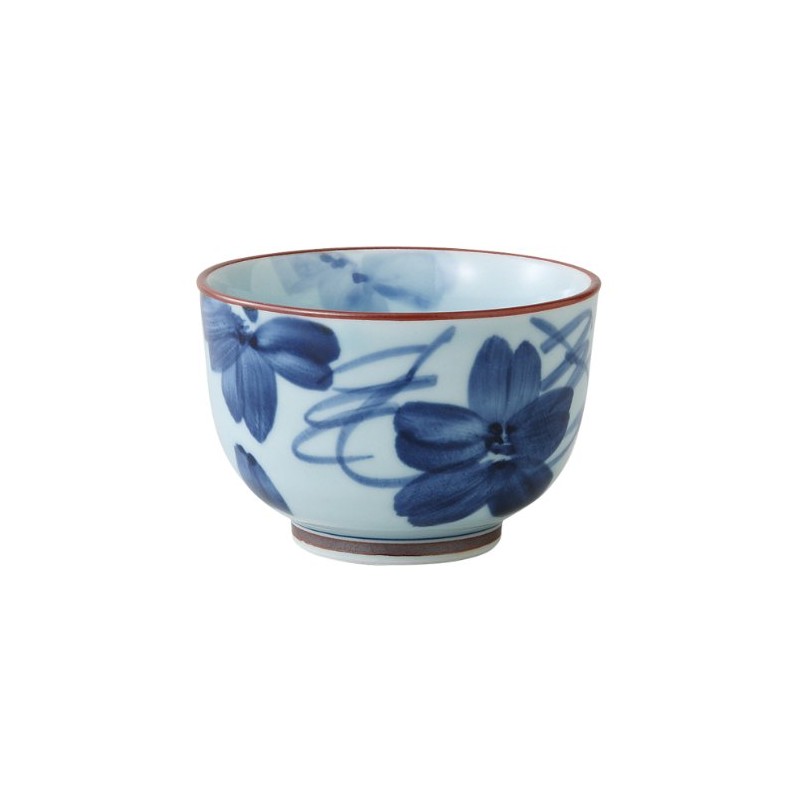 Hasami Ware 64398 Kyosencha, Dyed Flower Pattern