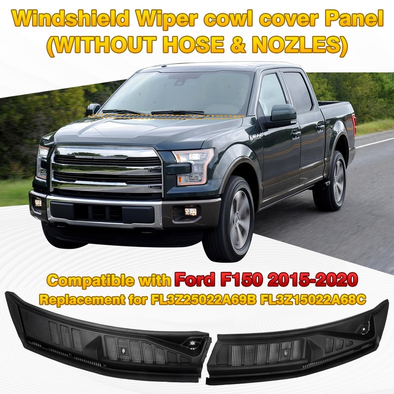 OQSNCV Windshield Wiper Cowl Cover Panel Compatible with Ford F150