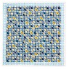 Yamamoto Hitoto Shoten Cotton Linen Handkerchief Triangle Pattern A Blue