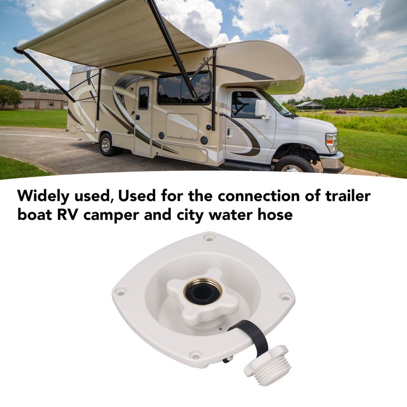 Rv Wall Mount Water Inlet Pressure Regulated City Water Entry