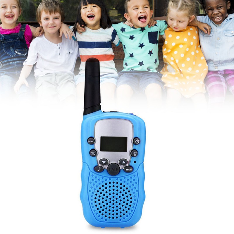 2Pcs Children Walkie Talkie 3KM Long Range Clear Sound Handheld