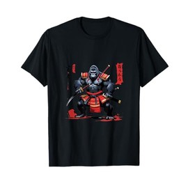 Gorilla Warrior – Japanese Ink Brush Art for Martial Arts T-Shirt