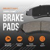 Max Advanced Brakes Rear Brake Pad Compatible With 2014 2015