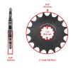 Caltric Red O-Ring Drive Chain and Sprockets Kit for Yamaha