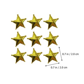 MAGICLULU Pack of 50 Mini Christmas Tree Toppers Small Golden Star Miniature Christmas Tree Topper Golden Tree Topper Christmas Tree Topper Christmas Star Tree Topper for the
