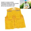 Volunteer Vest for Event Work Clothes with Multi Pockets Yellow