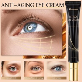 Crema De Ojos Con Cafeína Con Retinol, Crema Debajo De Los Ojos Para Ojeras E Hinchazón, Crema Antiedad Para Ojos Para Arrugas, Tratamiento De Bolsas Para Los Ojos Para Hombre