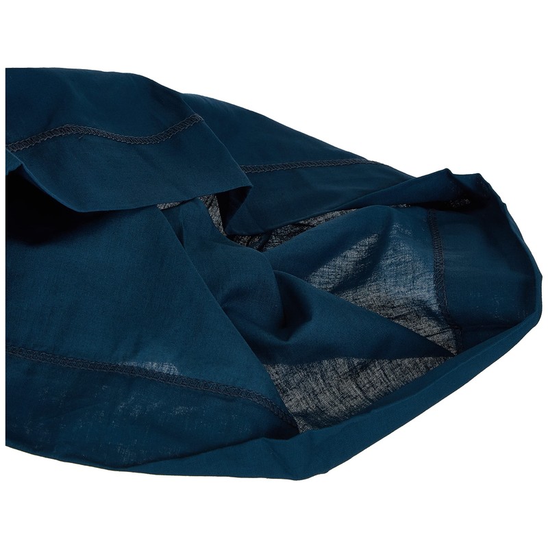 Douceur d'Intérieur, Lina Cotton Bolster Pillowcase., Cotton, midnight blue, 85