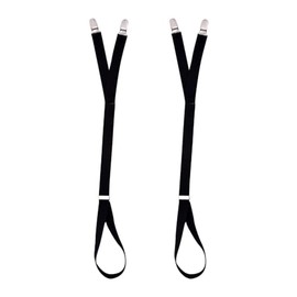 2 Pcs Elastic Shirt Garters Adjustable Shirt Stays Stretchy Garter Straps Non Slip Shirt Suspenders Shirt Grip Holders Extendable Shirt Keepers for Men