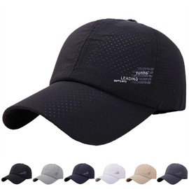 SUBTRY Mesh Cap, Men's, Summer, Lightweight, Mesh Breathable Material, Sweat Absorbent, Quick Drying, Moisture Resistant, Cool Thin, UV Protection, Spring and Summer, UV Protection, Plain, Lightweight