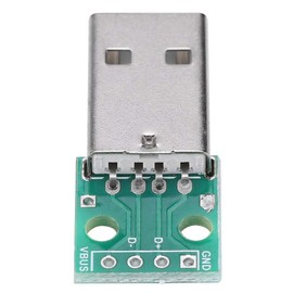 Hilitand Micro USB to DIP Adapter 4 Pin 2.54 mm Pitch USB Type A Male PCB Converter Module Pack of 10