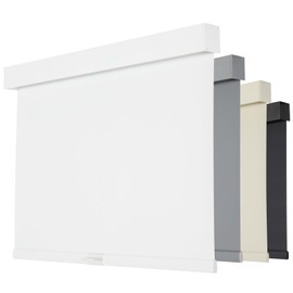 Persilux Blackout Roller Shades - Cordless Roller Blinds with Valance, Thermal Insulated Fabric Window Blinds, UV Protection for Home, Office and Bedroom (White, 35"W x 72"H)