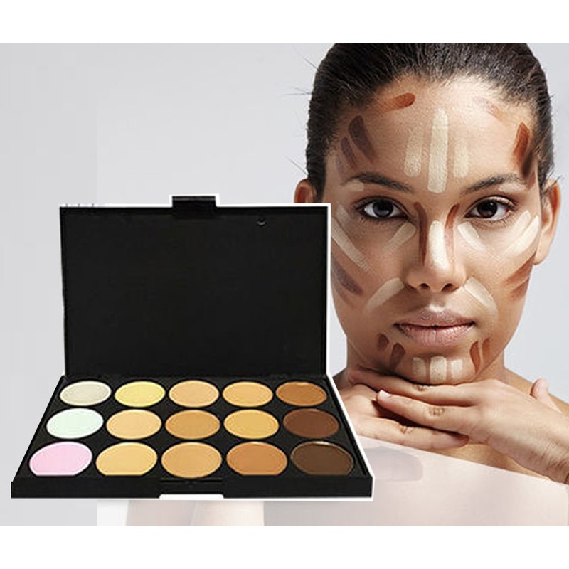 Glamza 20 Pieces White Eye and 15 Pieces Contour Palette