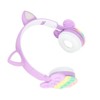 Bluetooth Cat Ear Headphones Fashionable Light Up Wireless Headset for