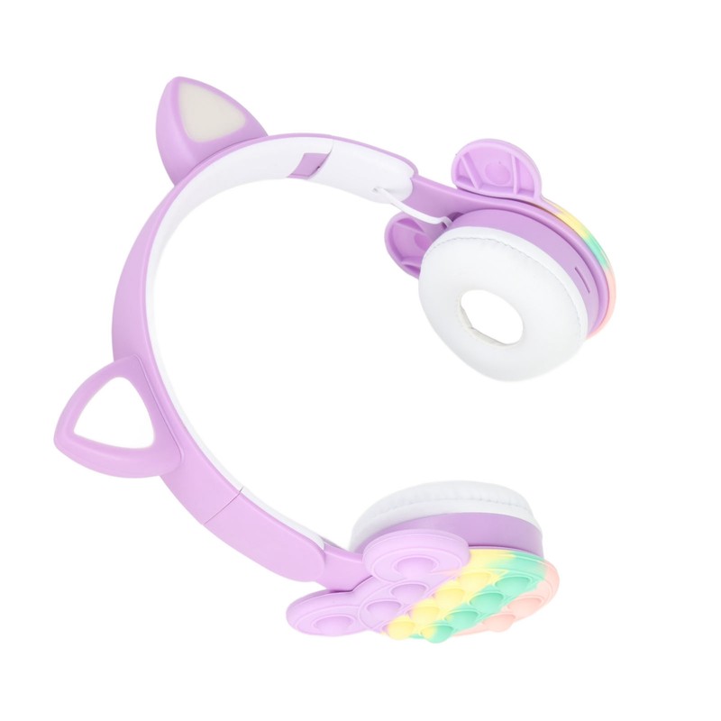 Bluetooth Cat Ear Headphones Fashionable Light Up Wireless Headset for