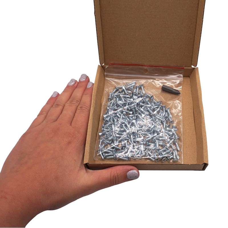 SKIR'CO Pack of 200 DIN 7504 P Galvanised Steel 3.5
