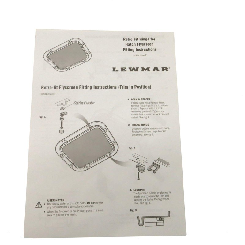 Lewmar Size 60 Hatch Trim Kit - White, Exact Match
