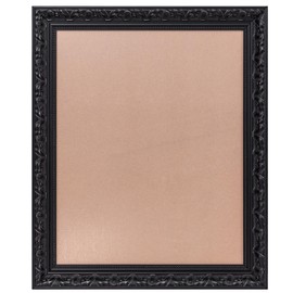 ArtXO Ornate 20x24 Black Picture Frames: Wooden Gothic Frame for 20 by 24 Canvas Painting, Poster Display - Gallery Wall Family Photo Frame 24x20 with Glass and Back