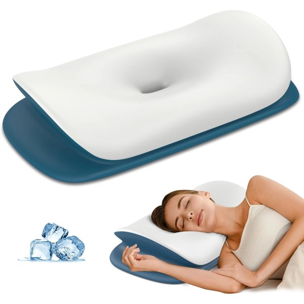 Olumoon Cervical Neck Pillow for Pain Relief - Ergonomic Memory