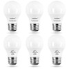 YukiHalu A15 LED Light Bulbs, 60W Equivalent, E26 Base, 3000K/5000K