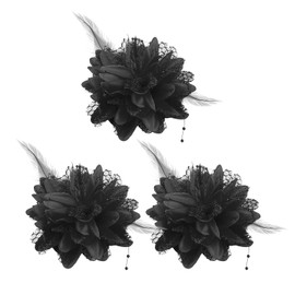 3 Pieces Of Simulated Flower Hairpins, Retro Hairpins, Performance Costume Accessories, Party Hairpins, Role Play Accessories.