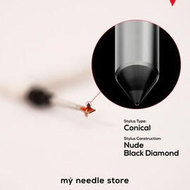 My Needle Store 52-D - High-Quality Replacement Stylus Needle, Nude Black Diamond Tip, 1000 Hours Listening, Compatible with some BSR, Fisher, Astatic and many more turntables.
