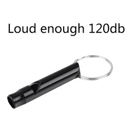 100 Pack Aluminum Whistle, Sports Whistle, Emergency Survival Whistles with Key Chain,Black