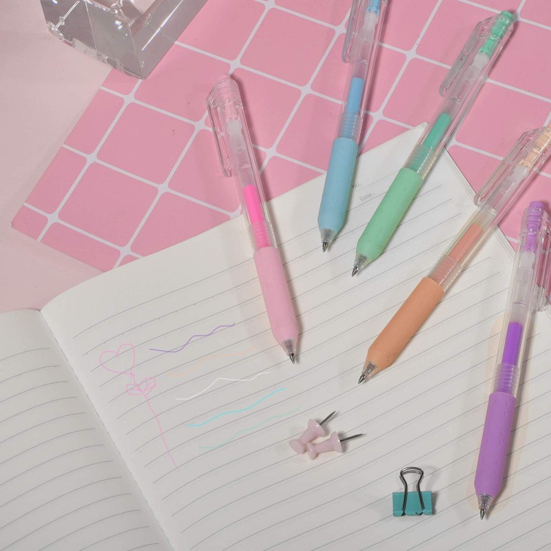AIHAO Drawing Gel Ink Pens,Fine Point 0.5mm, Milky Colors, Journaling,