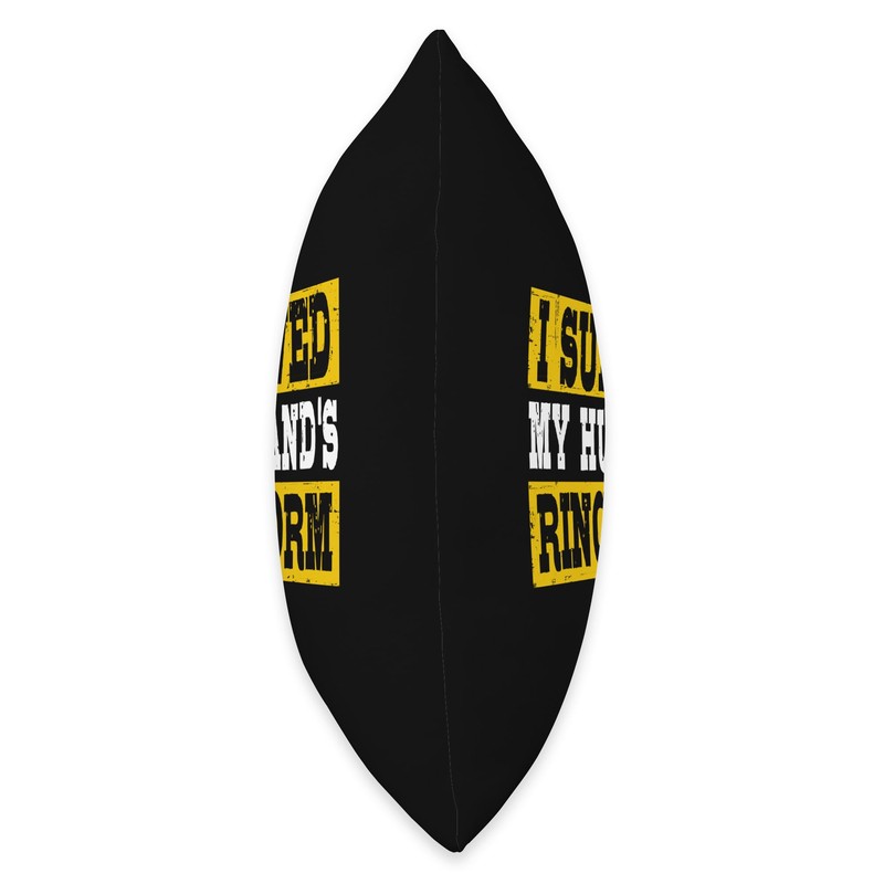 I Survived My Husband's Ringworm Funny Meme Throw Pillow