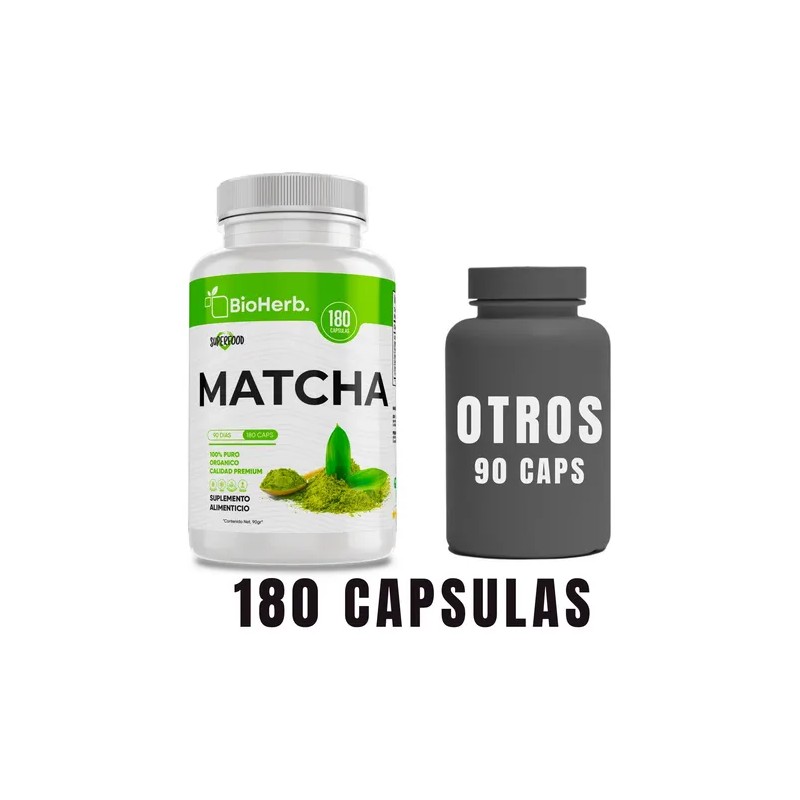 Matcha 100 Puro - Máxima Eficacia - 180 Días