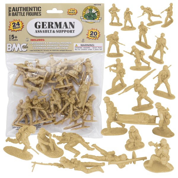 BMC CTS WW2 German Assault & Medics Plastic Army Men