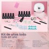 NIBEAUSL Lámpara De Uñas Uv Led Esmalte Kit Para Uñas