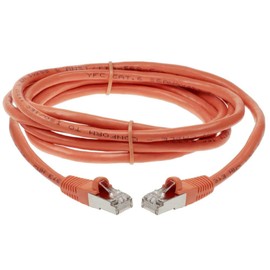SF Cable, 200ft Shielded CAT6 550MHz (SSTP) Molded Patch Cable Orange Color