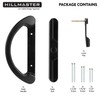 HILLMASTER Patio Sliding Glass Door Handle Replacement Set,Mortise Style Reversible