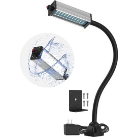 XINYIQI Flexible Work Light, Machine Light, Gooseneck Led Light IP66 Waterproof 800 Lumen 120 Volt 44Leds Screw Mounted Floodlights for Machine Tools Lathes and Workbenches
