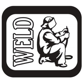 Welder Decal Sticker for Car Window 5.50 Inch BG 345