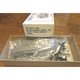 Tichy Train Group #4043 HO Stump Car (Plastic Kit) -- Undecorated - Single Car
