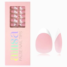 AILLSA Uñas postizas con punta francesa, 5 colores para extensiones de uñas DIY y decoración de uñas.