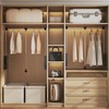 Pull Down Closet Rods for Hanging Clothes, Stainless Steel Adjustable