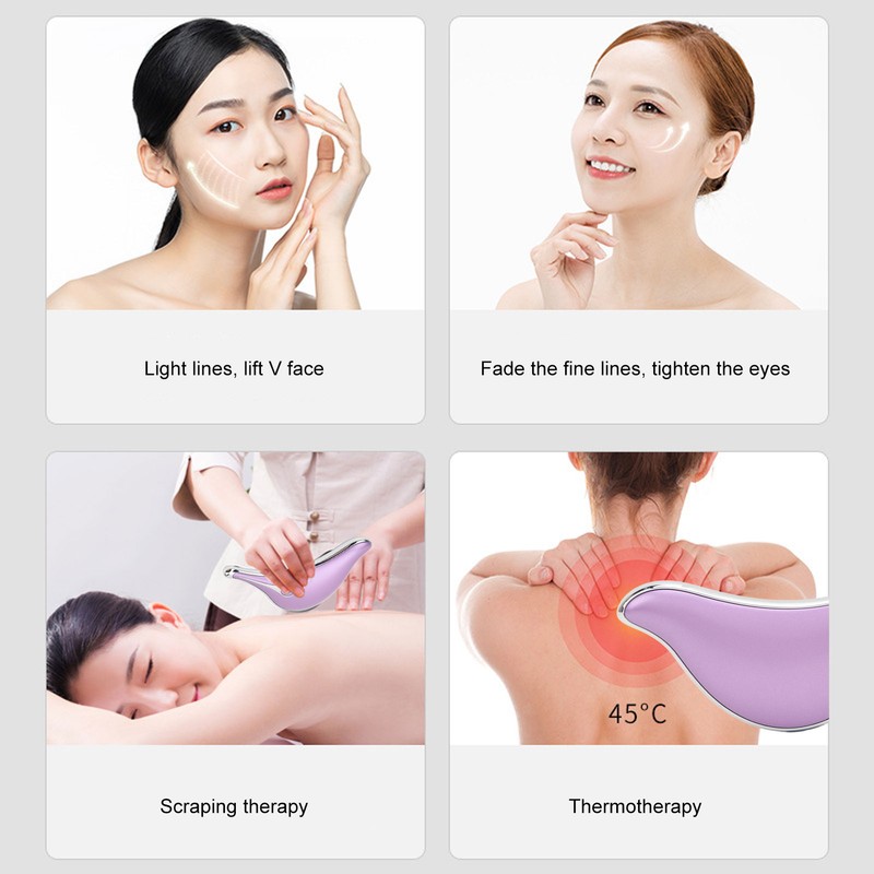 Electric Gua Sha Tool Shaping Reduce Soreness Vibration Heated Massaging