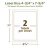 Avery EcoFriendly Matte White Recycled Rectangle Labels, 4.75" x 7.75",