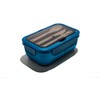 Muitomas, Lunchbox 1100 ml, Lunchbox mit Besteck und drei Innenfächern,